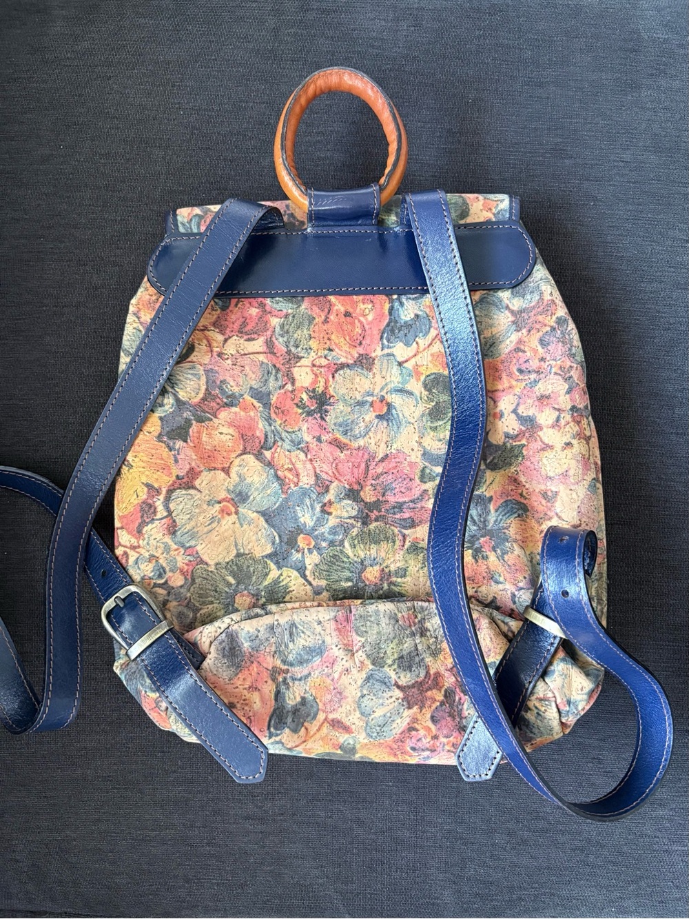 Cork Floral Backpack - Picture 2 of 4